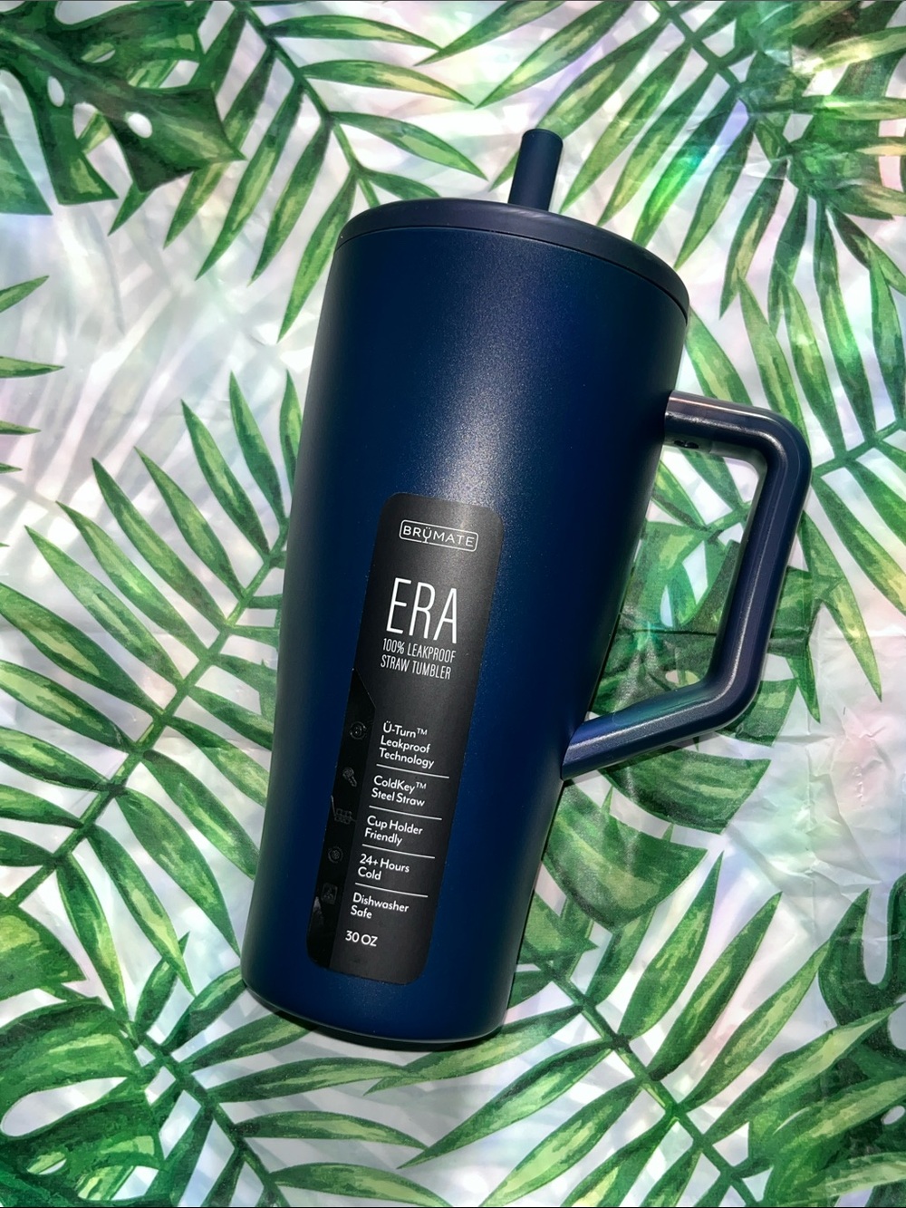 BrüMate Matte Navy ERA 30oz Leakproof Straw Tumbler